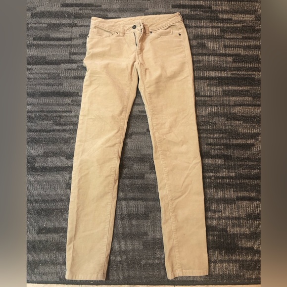 Patagonia Women's Corduroy Organic Cotton Skinny Beige Pants Size 27 - Picture 3 of 10